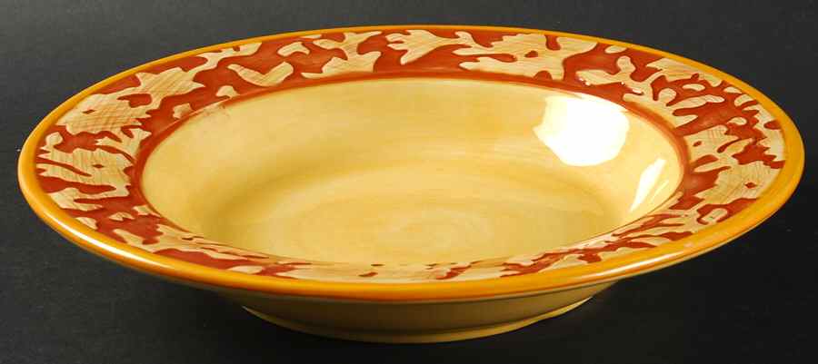 Del Vino Flowers 10" Individual Pasta Bowl by Fitz & Floyd-1