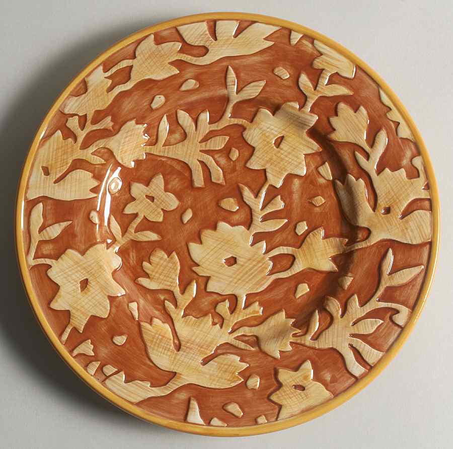 Del Vino Flowers Salad/Dessert Plate by Fitz & Floyd-1