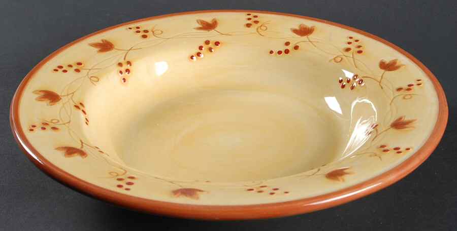 Del Vino Grapevine 10" Individual Pasta Bowl by Fitz and Floyd-1