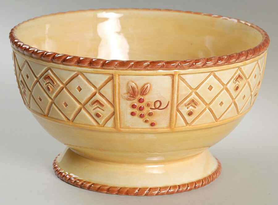 Del Vino Trellis Soup/Cereal Bowl by Fitz & Floyd-1