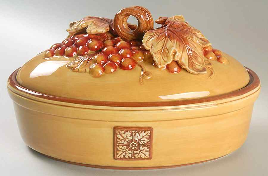 Del Vino Accessories Oval Covered Vegetable by Fitz & Floyd-1