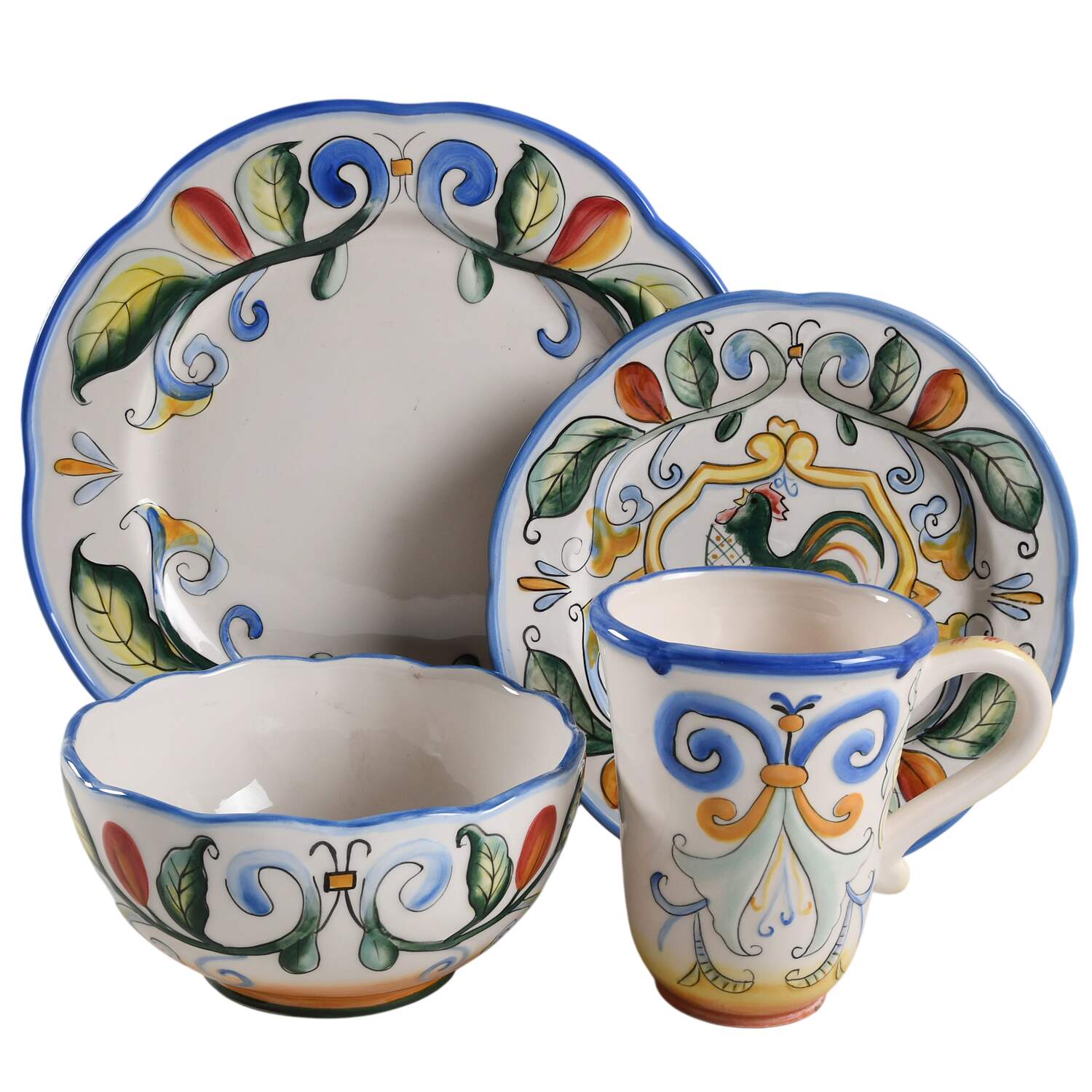Ricamo Motif 4 Piece Place Setting by Fitz & Floyd-1