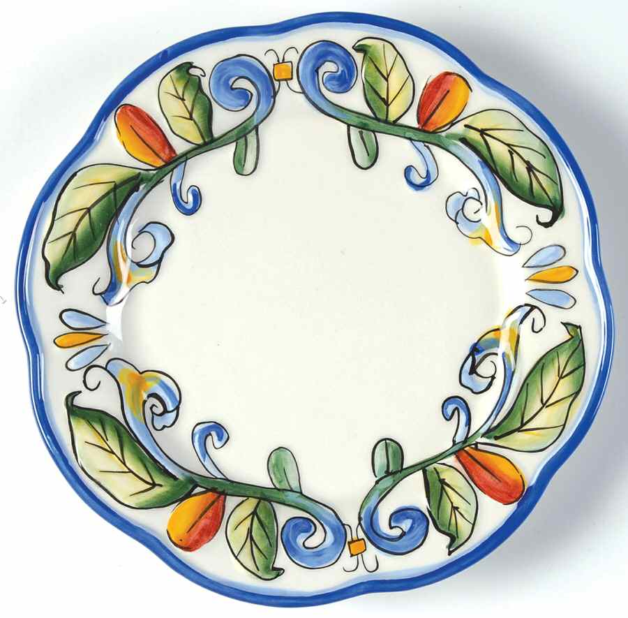 Ricamo Motif Party Plate by Fitz & Floyd-1