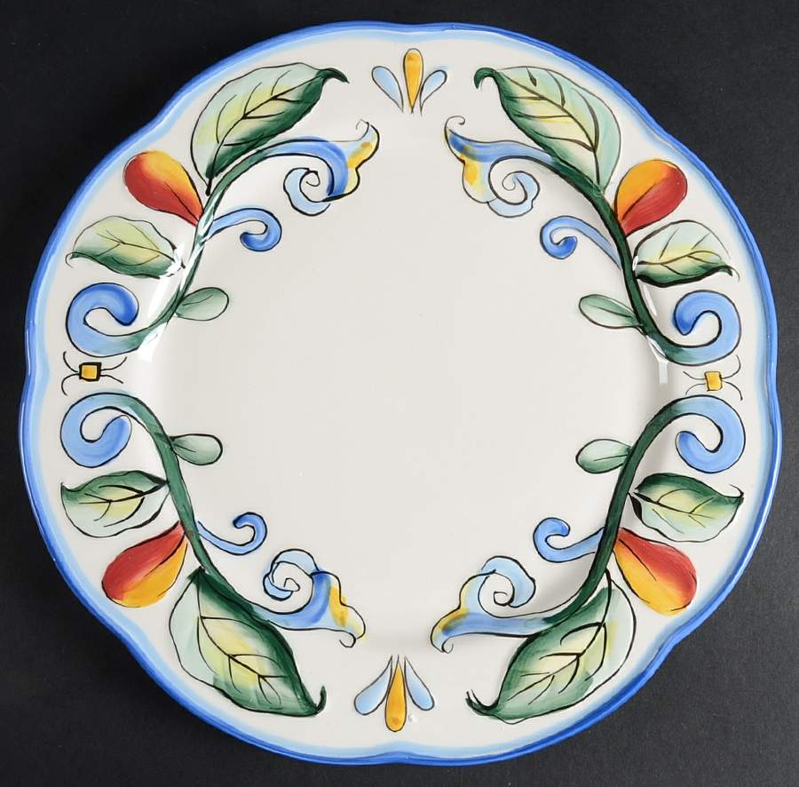 Ricamo Motif Dinner Plate by Fitz & Floyd-1