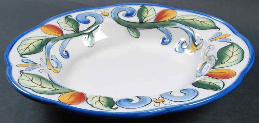 Ricamo Motif 10" Individual Pasta Bowl by Fitz & Floyd-1