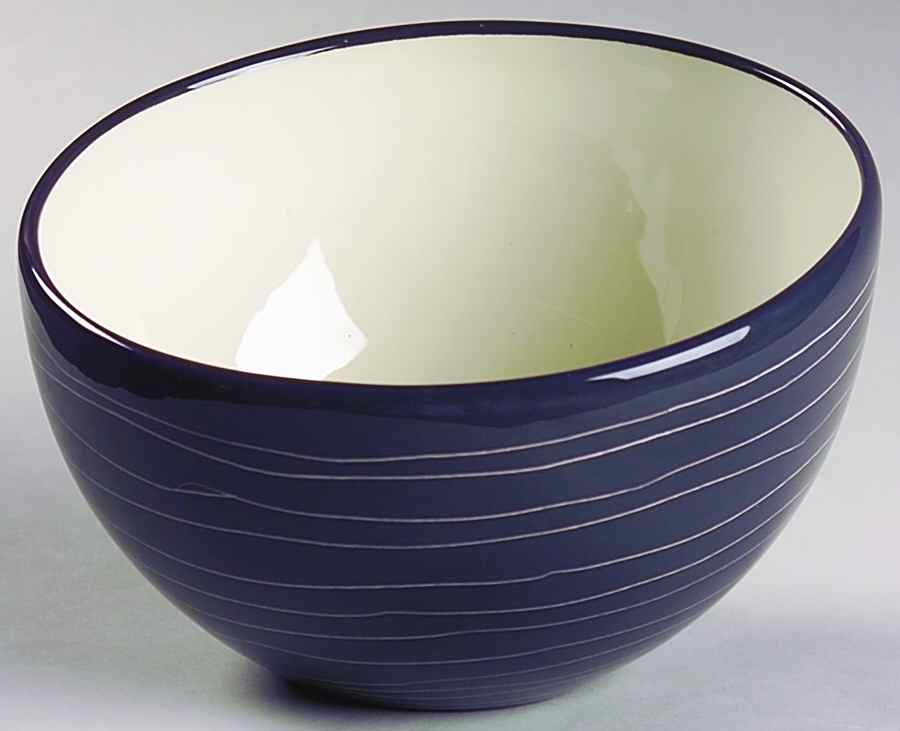 Scrafitto Charcoal Soup/Cereal Bowl by Fitz & Floyd-1