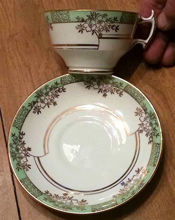 FTH7 Footed Cup & Saucer Set by Thomas Forester & Sons-1