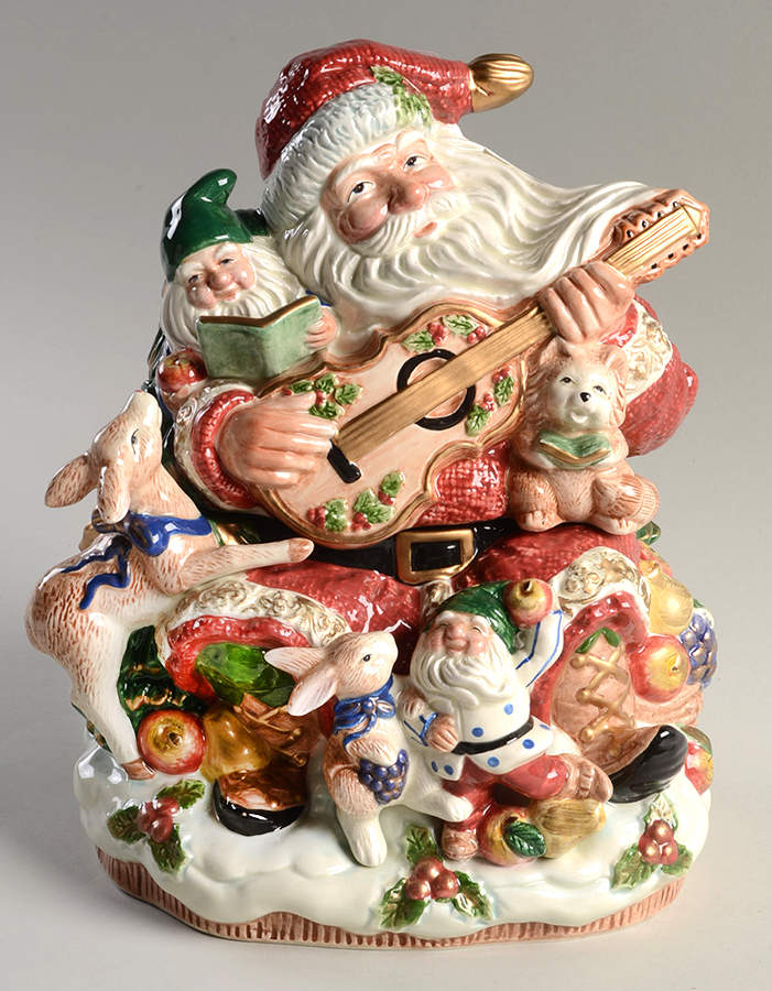 Forest Festival Cookie Jar & Lid by Fitz & Floyd-1