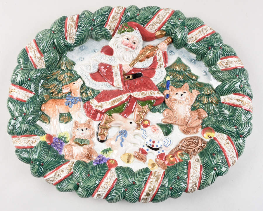 Forest Festival 14" Oval Serving Platter by Fitz & Floyd-1