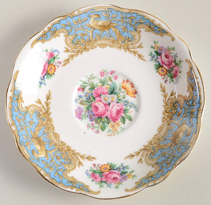 Montrose Blue Saucer by Foley-1