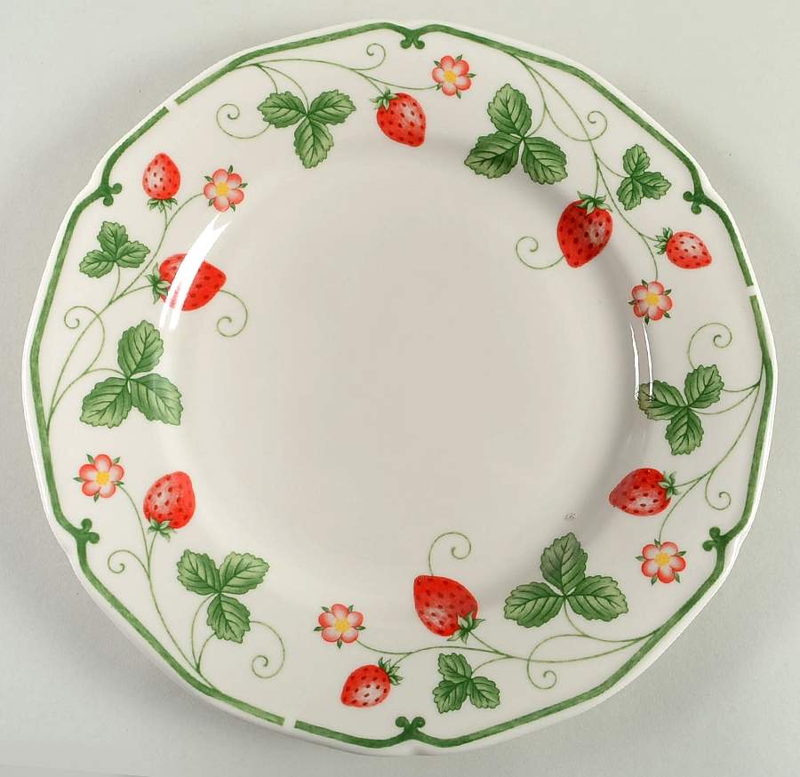 Strawberry Field Dinner Plate by Farberware-1