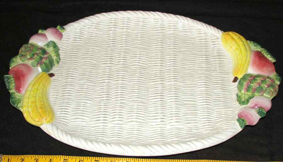 Garden Basket 19" Oval Serving Platter by Fitz & Floyd-1