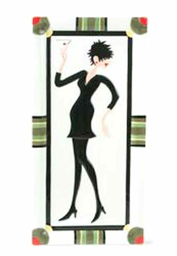 Cocktails, Anyone? 16" Rectangular Serving Platter by Fitz and Floyd-1