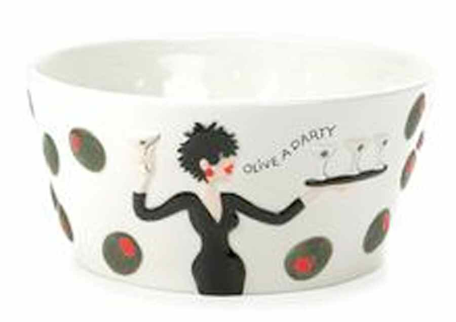 Cocktails, Anyone? 10" Round Serving Bowl by Fitz and Floyd-1