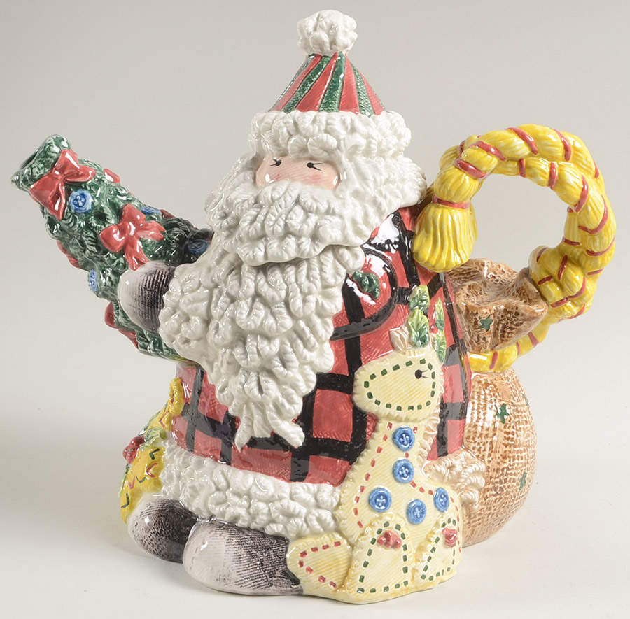 Homespun Holidays Teapot & Lid by Fitz & Floyd-1