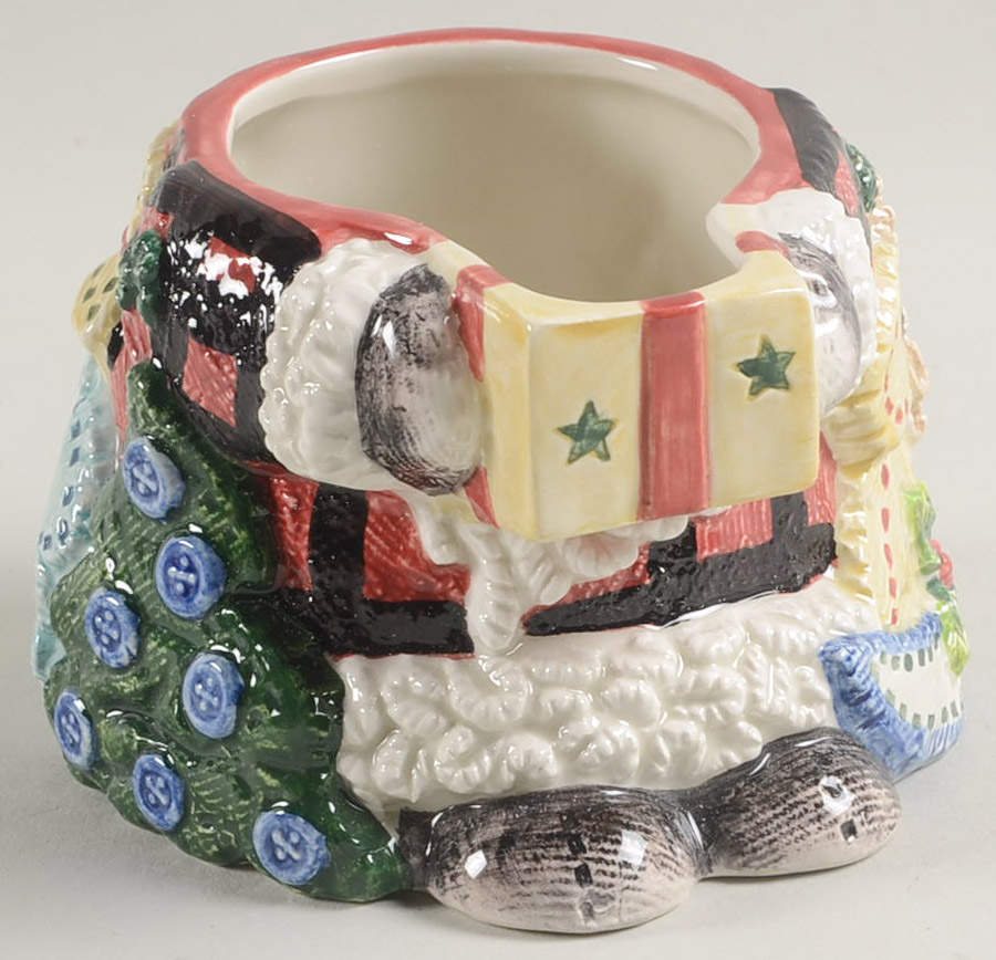 Homespun Holidays Sugar Bowl No Lid by Fitz & Floyd-1