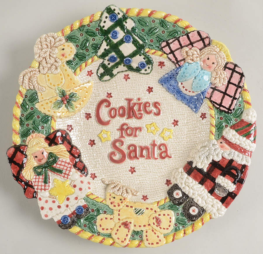 Homespun Holidays Cookies for Santa Luncheon Plate by Fitz & Floyd-1