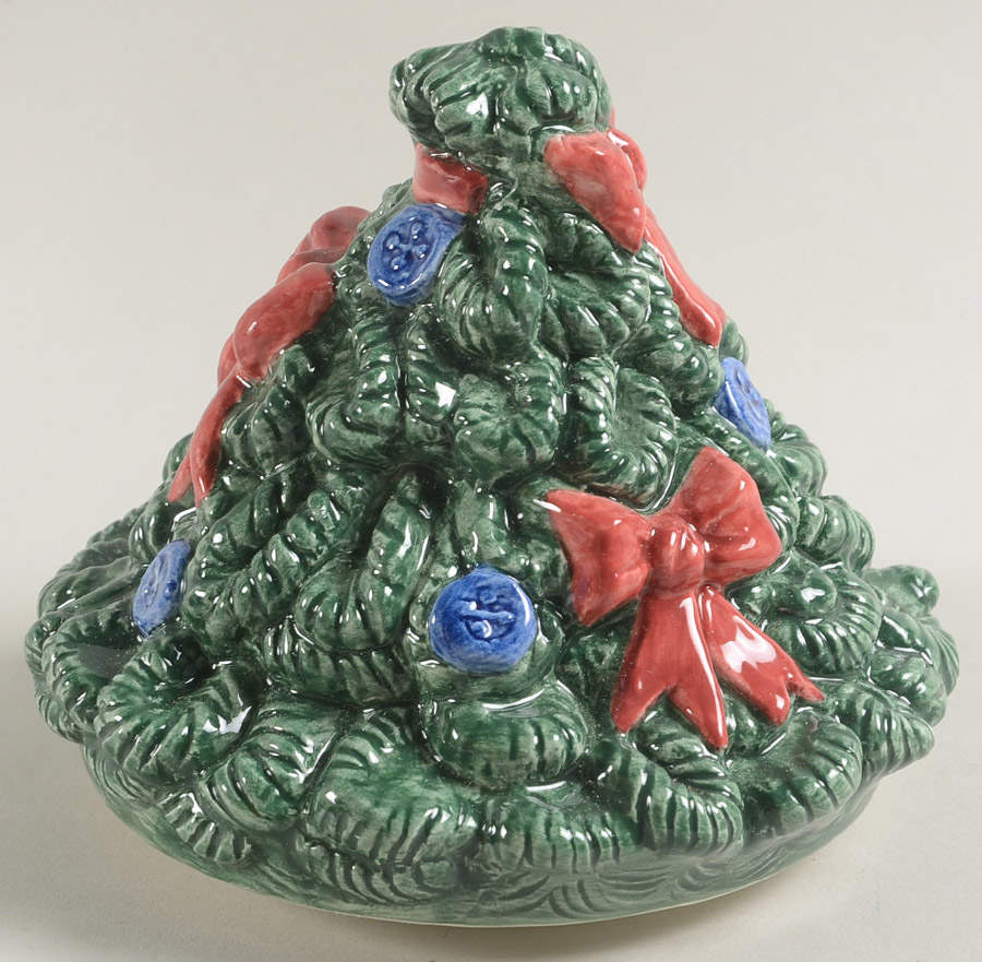 Homespun Holidays Lid for Cookie Jar by Fitz & Floyd-1