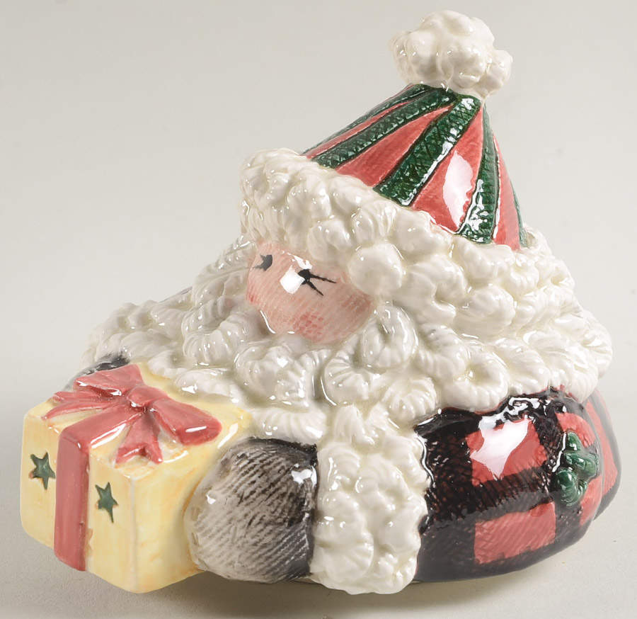 Homespun Holidays Lid for Candy Box by Fitz & Floyd-1