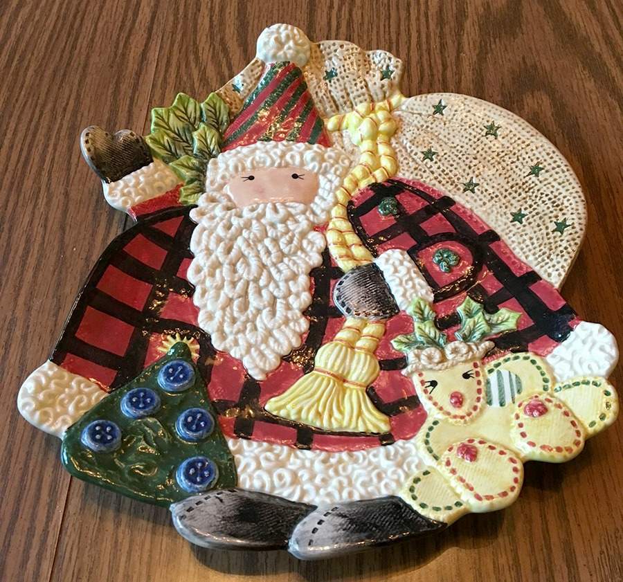 Homespun Holidays Canape Plate by Fitz & Floyd-1