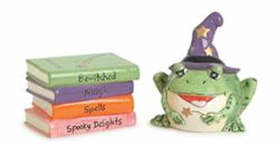 Spell Bound Figural Salt & Pepper Set by Fitz and Floyd-1