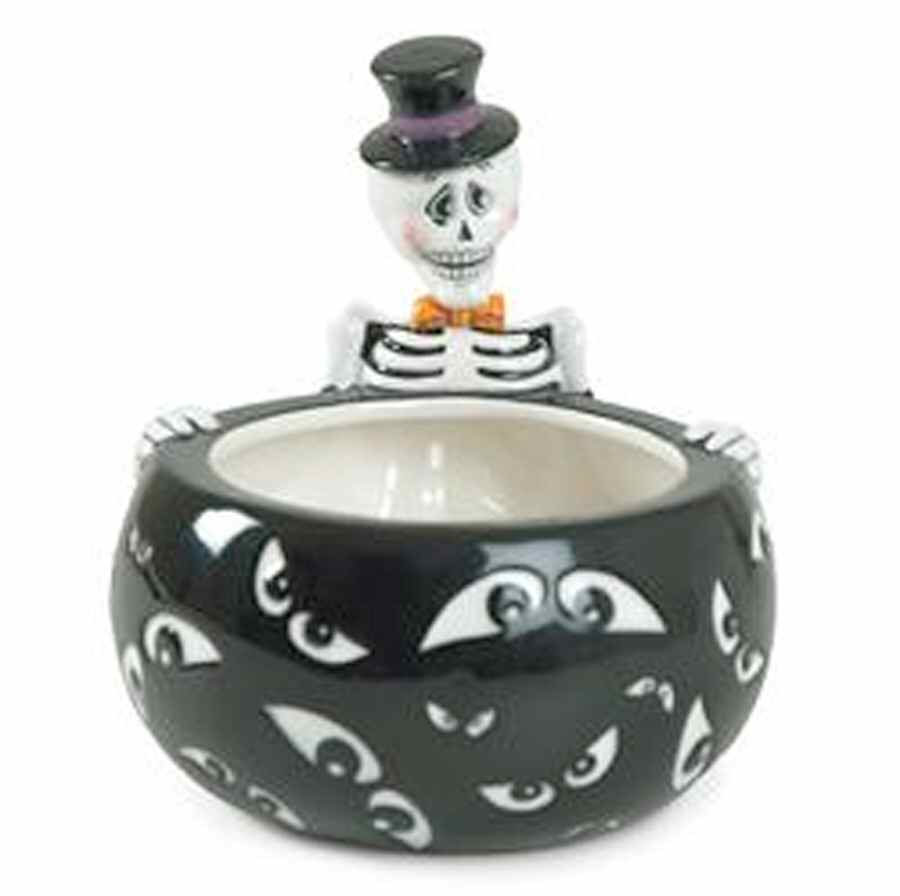 Bones 8" Figural Serving Bowl by Fitz and Floyd-1
