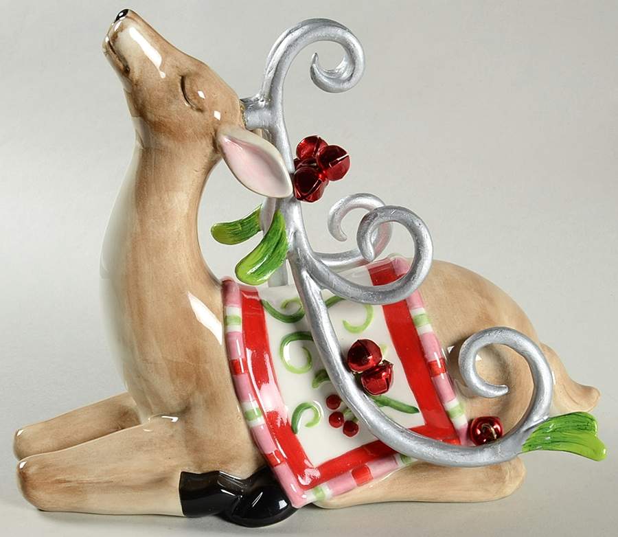 Mingle, Jingle, Be Merry Deer Figurine by Fitz & Floyd-1