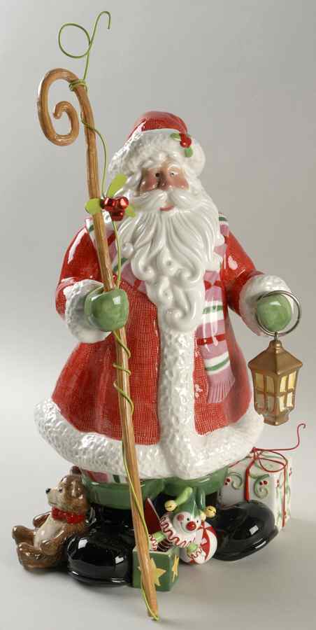 Mingle, Jingle, Be Merry Santa Claus Figurine by Fitz & Floyd-1