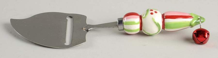Mingle, Jingle, Be Merry Cheese Knife with Stainless Blade by Fitz & Floyd-1