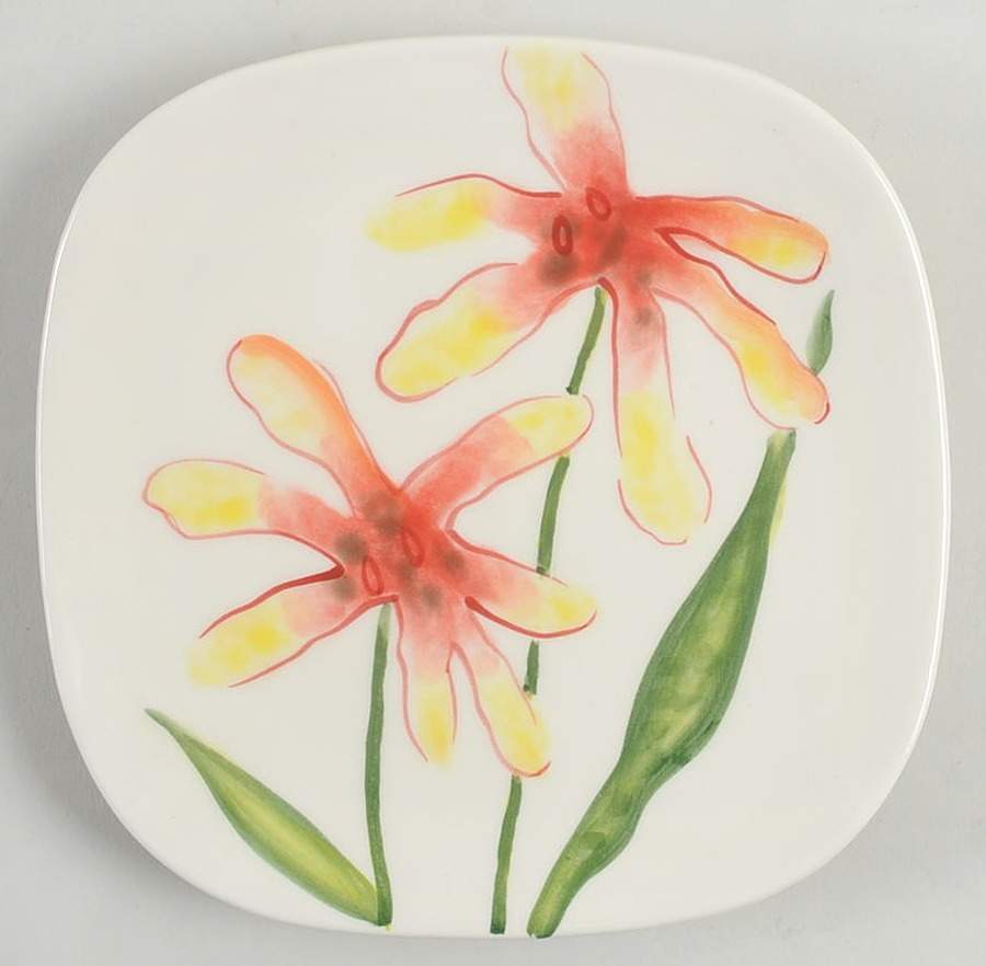 In Bloom Snack/Canape Plate by Fitz & Floyd-1