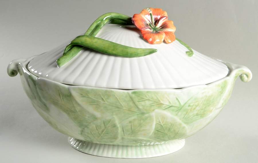 In Bloom 2 Quart Oval Covered Casserole by Fitz & Floyd-1