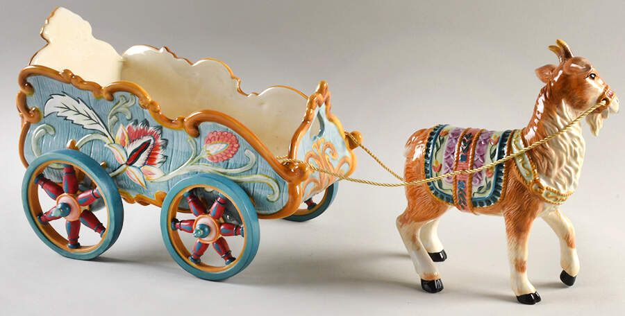 Dapper Rabbits Large Planter by Fitz & Floyd-1