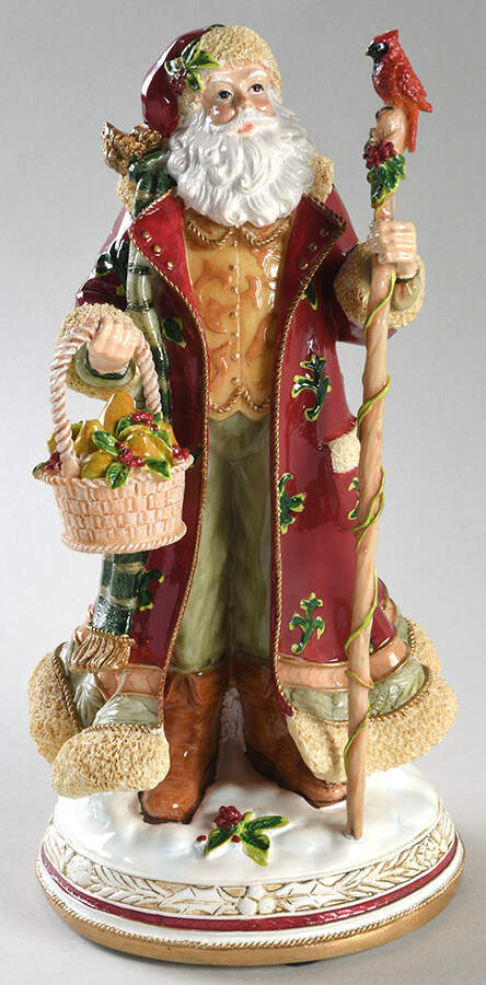 Christmas Gathering Santa Musical Figurine by Fitz & Floyd-1