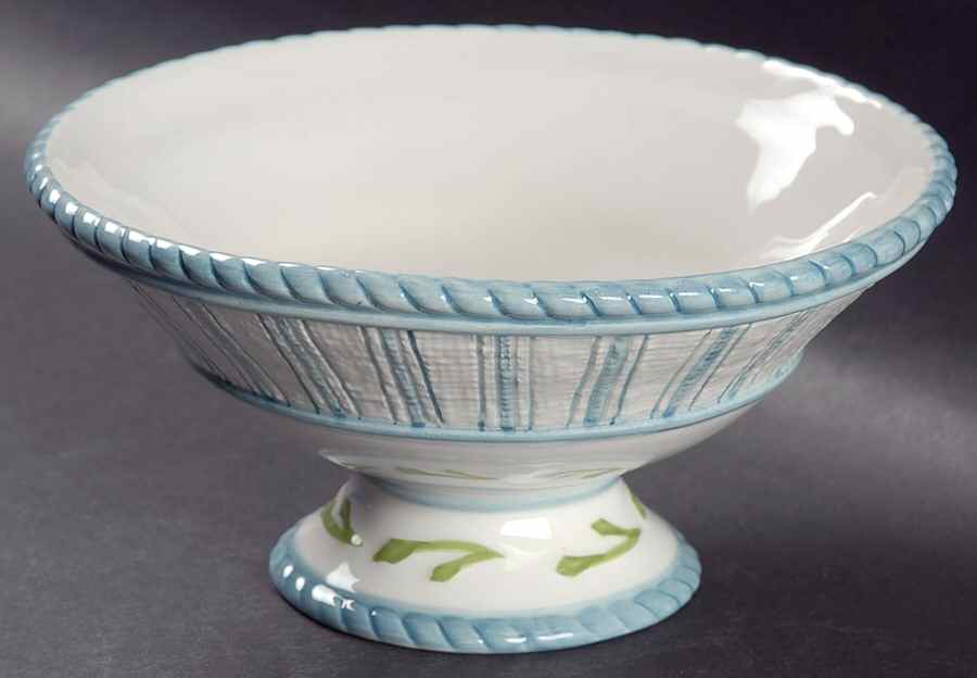 Seaboard 6" Footed Bowl by Fitz & Floyd-1