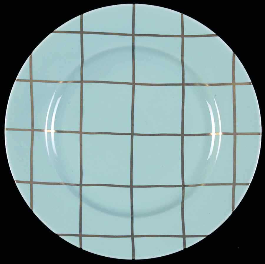 Golden Windowpane Green Salad Plate by Fitz & Floyd-1