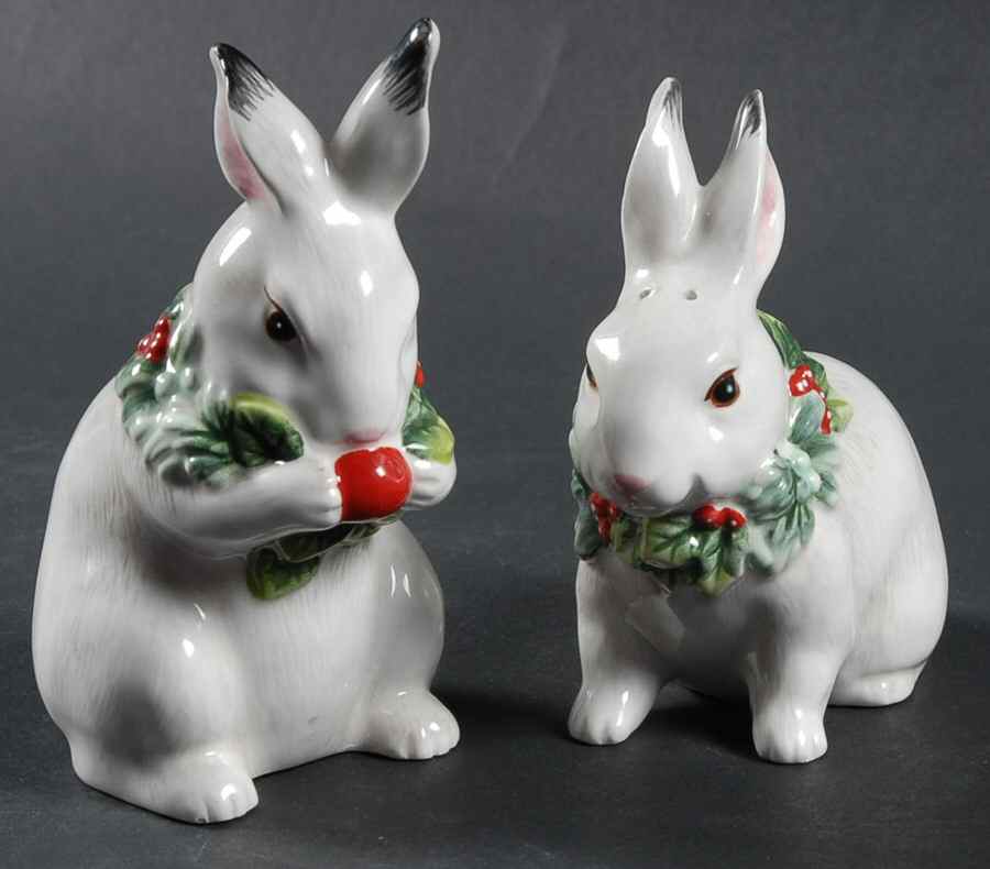 Town & Country Figural Salt & Pepper Set by Fitz and Floyd-1