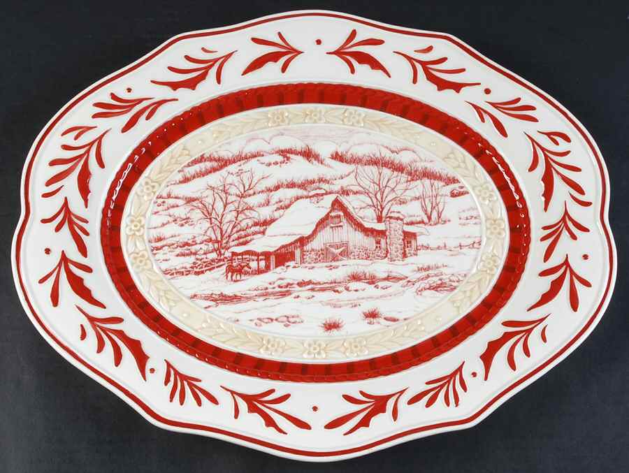 Town & Country 17" Oval Serving Platter by Fitz and Floyd-1