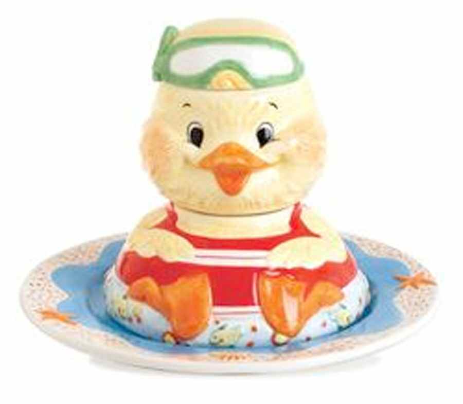 Stack Happy (Snorkel Ducky) (4 Piece) Child's Stack Set by Fitz and Floyd-1