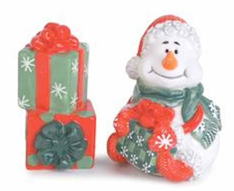 Snow Circles Figural Salt & Pepper Set by Fitz and Floyd-1