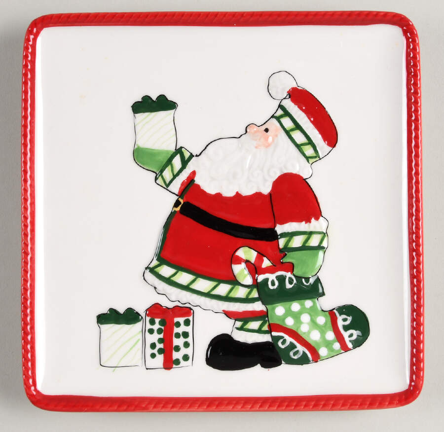 Stocking Stuffers Snack/Canape Plate by Fitz & Floyd-1