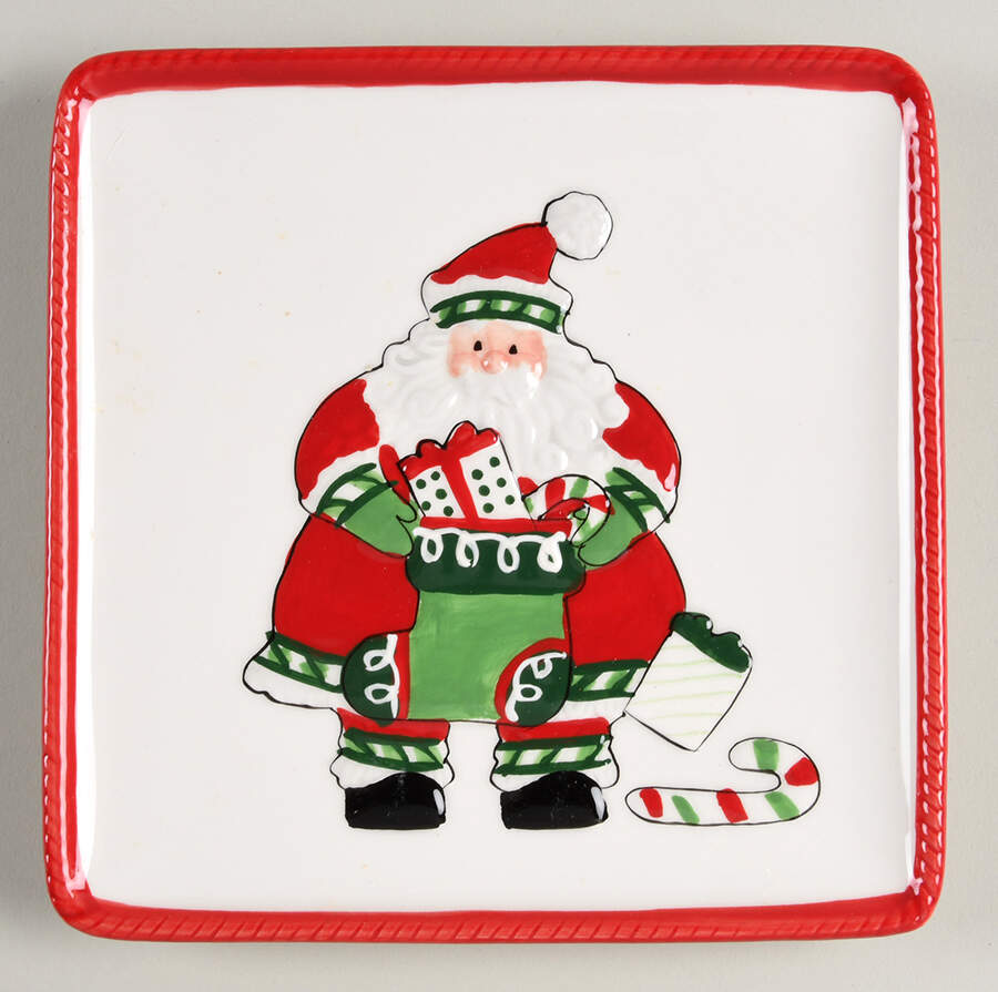 Stocking Stuffers Snack/Canape Plate by Fitz & Floyd-1