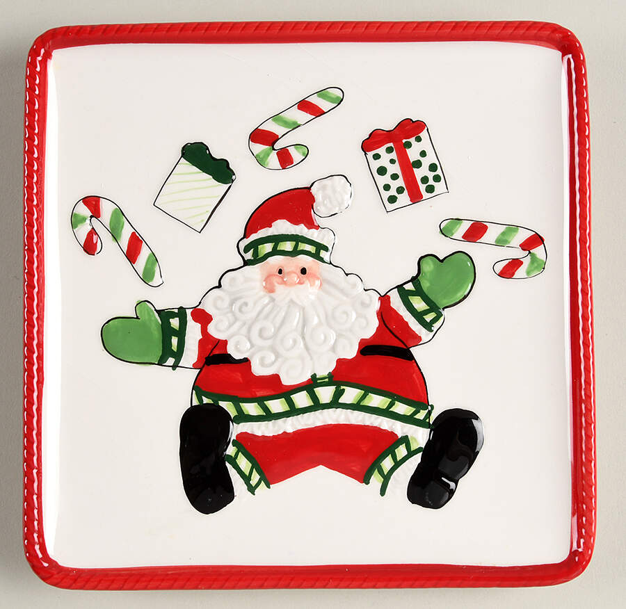 Stocking Stuffers Snack/Canape Plate by Fitz & Floyd-1
