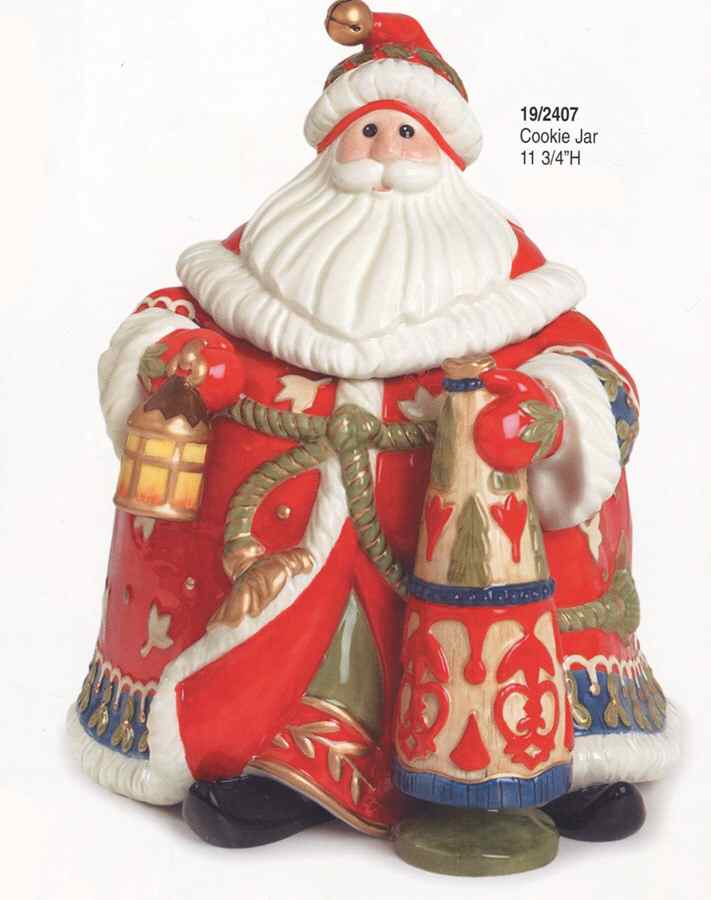 New Haven Holiday Figural Cookie Jar & Lid by Fitz & Floyd-1