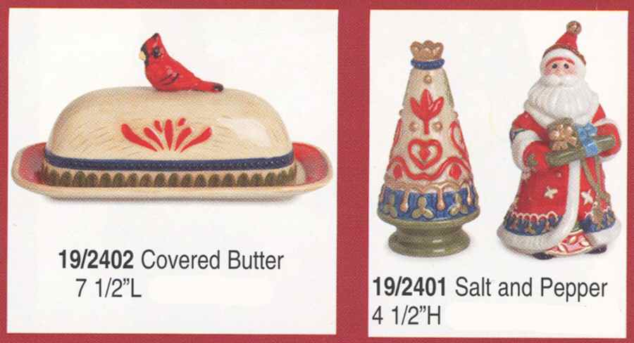 New Haven Holiday 1/4 Lb Covered Butter by Fitz & Floyd-1
