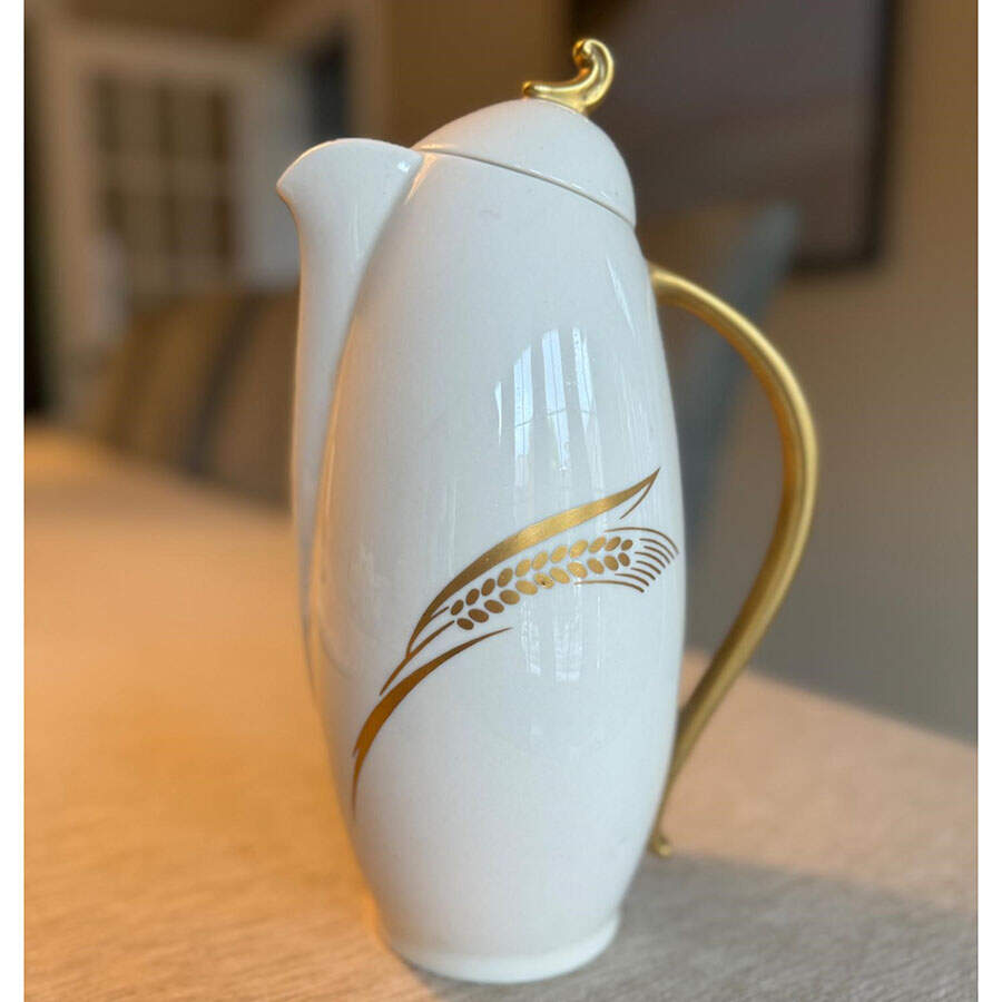 Chalice No Color Band (Gold Trim) Coffee Pot & Lid by Flintridge-1