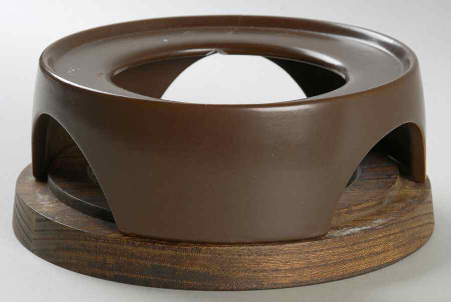 Stoneware Brown Samovar Stand by Forum Intl-1