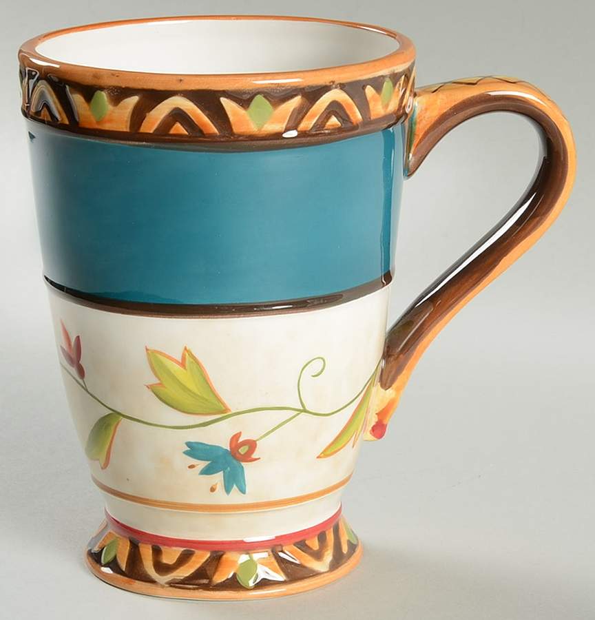 Global Market (Blue Floral) Mug by Fitz & Floyd-1