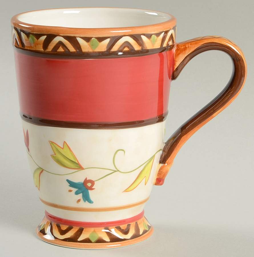 Global Market (Red Floral) Mug by Fitz & Floyd-1
