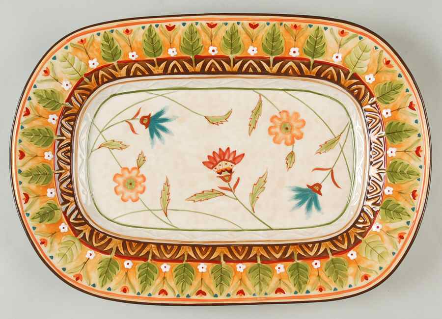 Global Market (Accessories) 14" Rectangular Serving Platter by Fitz & Floyd-1