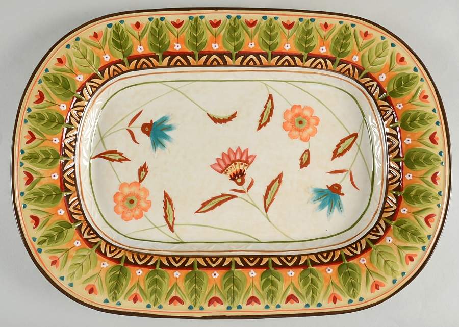 Global Market (Accessories) 18" Rectangular Serving Platter by Fitz & Floyd-1